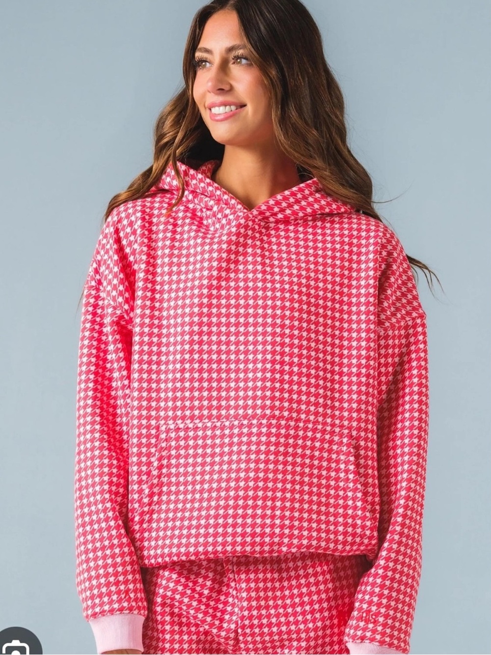 ACTA Houndstooth Essential Hoodie